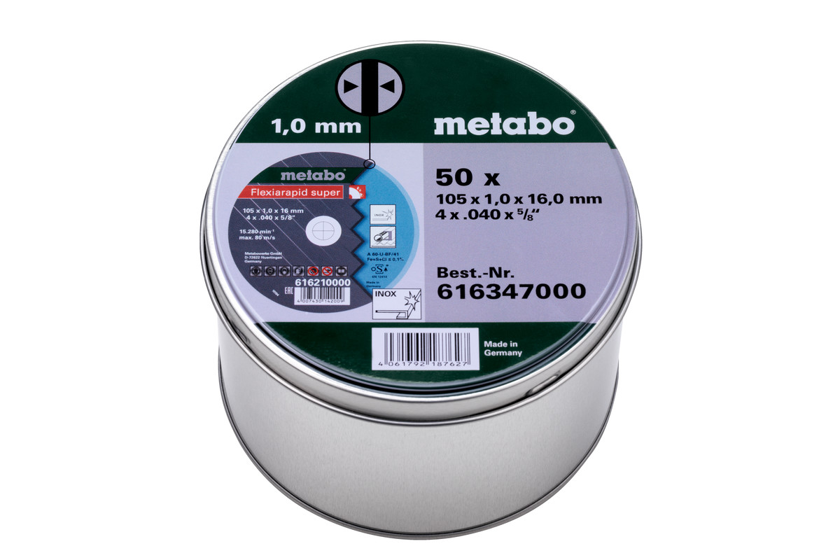 50 Flexiarapid super 105x1,0x16,0 Inox, TF 41 (616347000) 