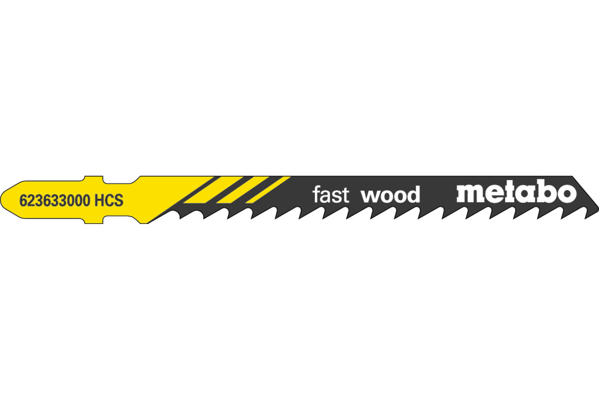 5 Stichsägeblätter "fast wood" 74/ 4,0 mm (623633000) 
