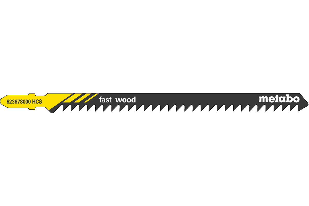 5 Stichsägeblätter "fast wood" 126/ 4,0 mm (623678000) 