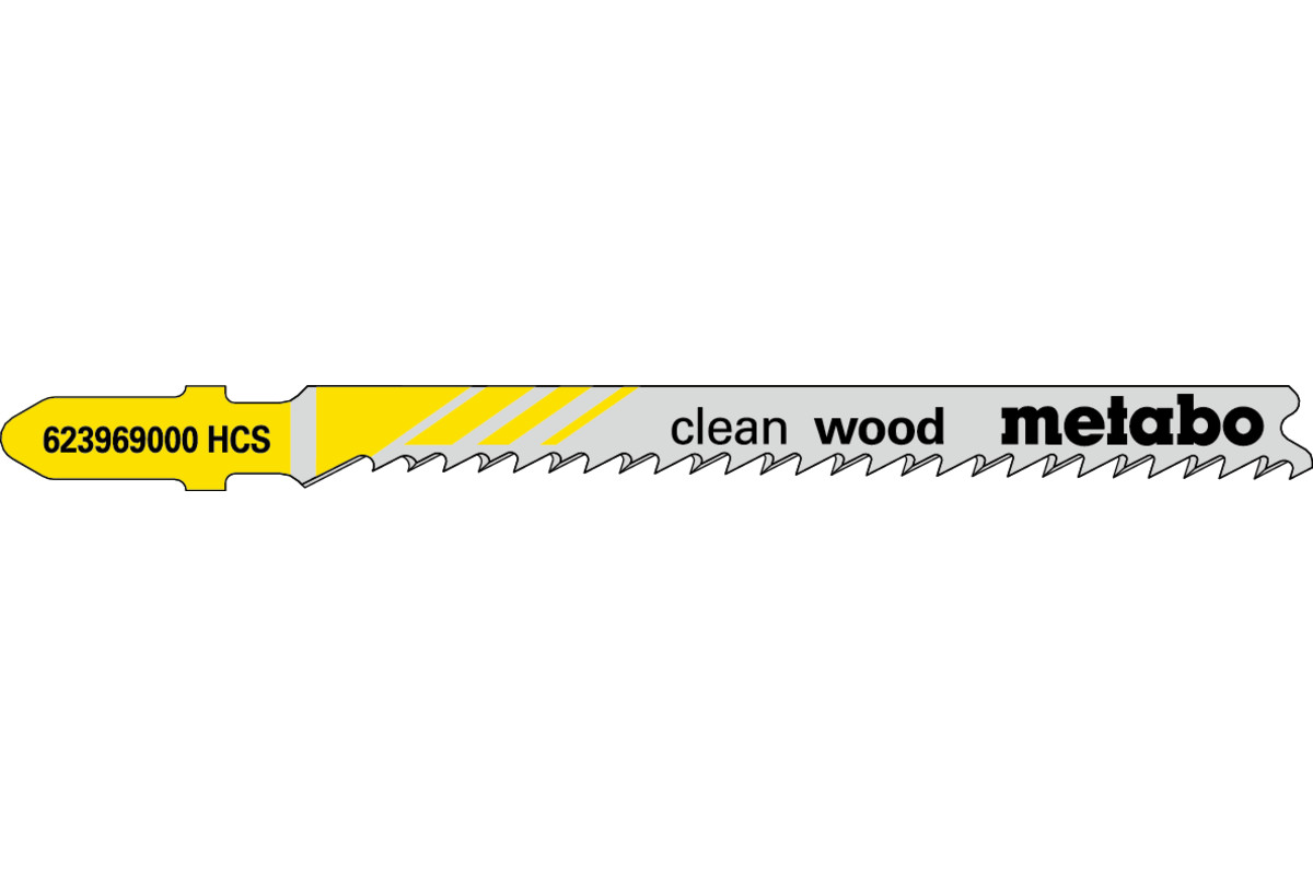 5 Stichsägeblätter "clean wood" 74/ 2,7 mm (623969000) 