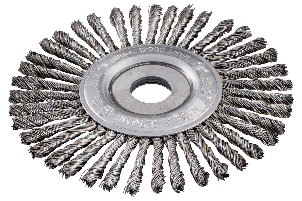 Rundbürste 150x0,5x6 /22,23 mm, Stahl, gezopft (626816000) 