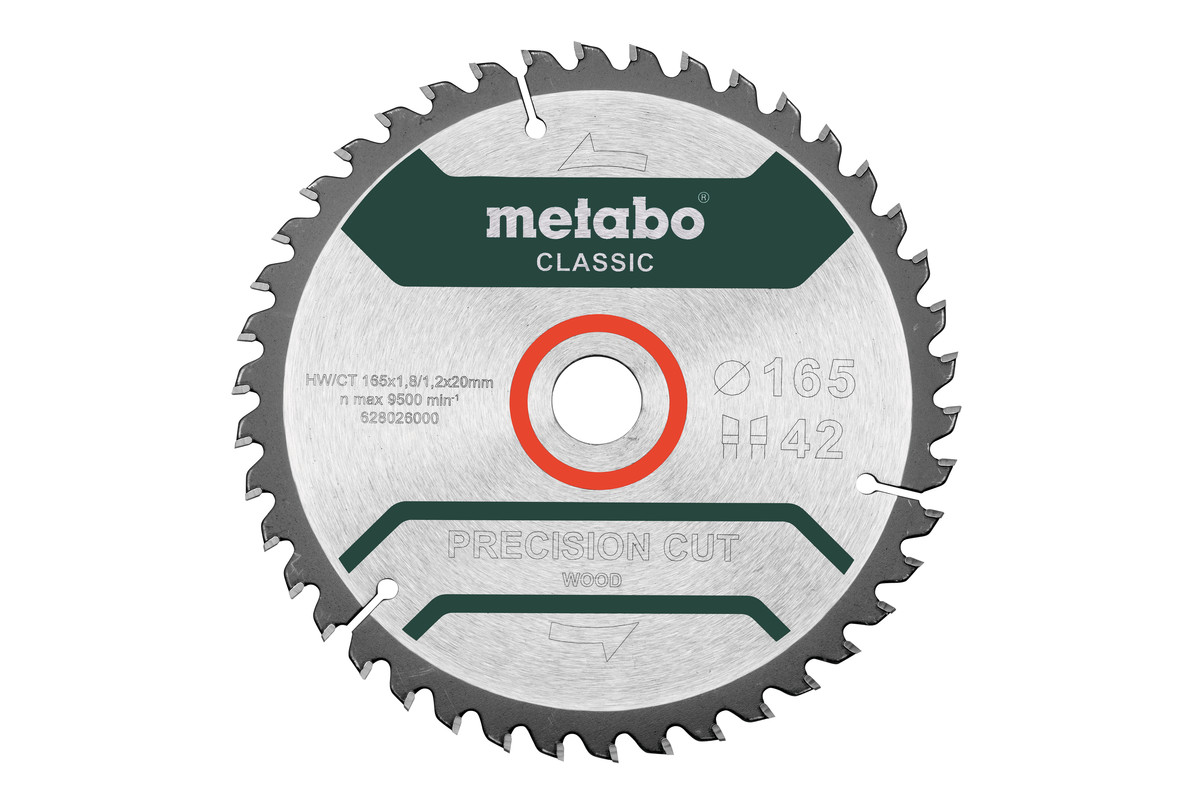 Sägeblatt "precision cut wood - classic"", 165x20 Z42 WZ 5° (628026000) 