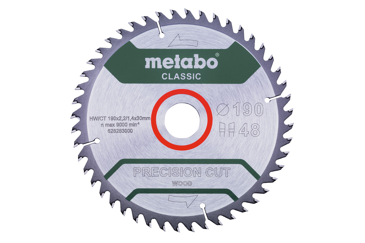 Sägeblatt "precision cut wood - classic", 190x30 Z48 WZ 15° (628283000) 