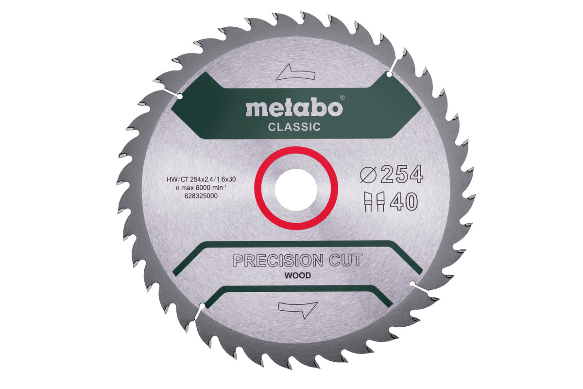 Sägeblatt "precision cut wood - classic", 254x30, Z40 WZ 20° /B (628326000) 