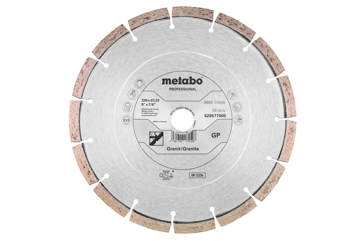 Diamanttrennscheibe 230x22,23mm, "GP", Granit "professional" (628577000) 
