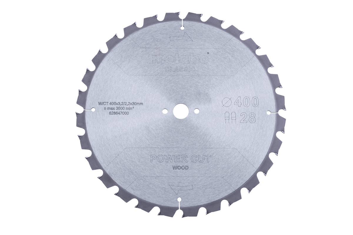 Sägeblatt "power cut wood - classic", 400x30 Z28 TZ 15° (628647000) 