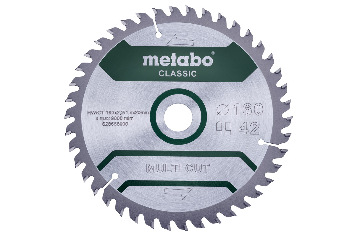 Sägeblatt "multi cut - classic", 160x20 Z42 FZ/TZ 5° /B (628658000) 
