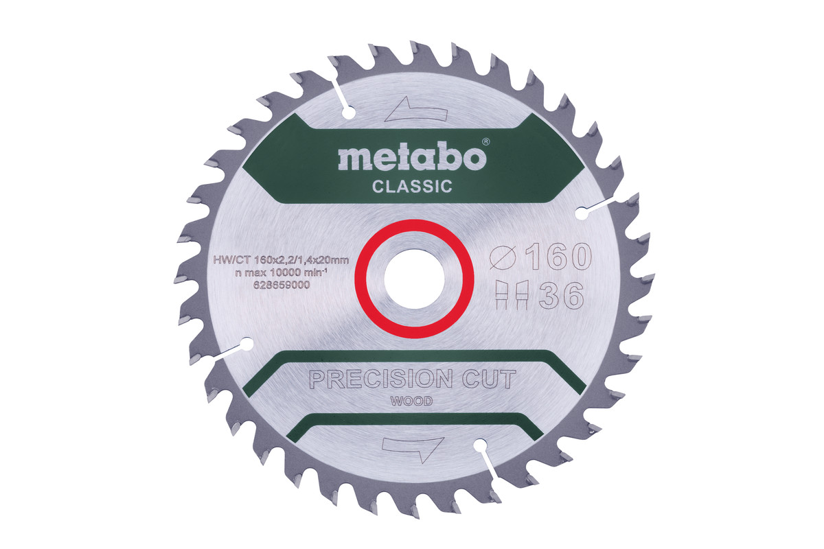 Sägeblatt "precision cut wood - classic", 160x20 Z36 WZ 10° /B (628659000) 