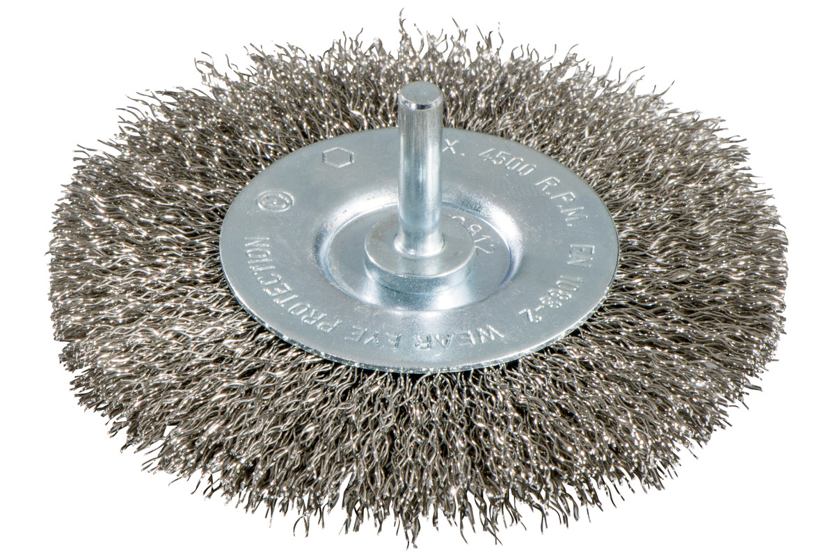 Rundbürste 100x0,3 mm/ 6 mm, Edelstahl, gewellt (630551000) 