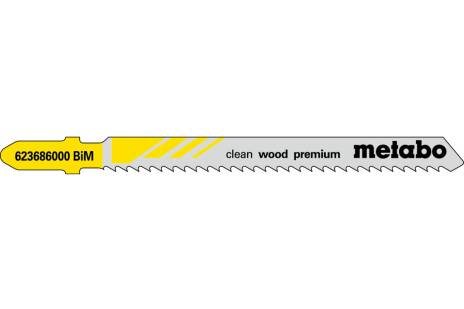5 Stichsägeblätter "clean wood premium" 74/ 2,5 mm (623686000)