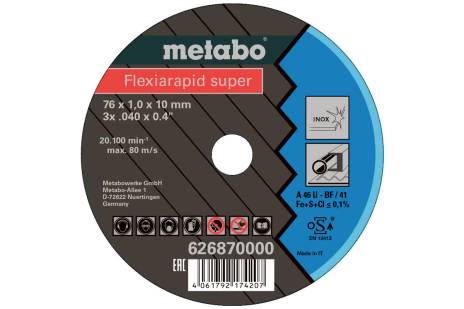 5 Flexiarapid Super 76x1,0x10,0 mm Inox, TF 41 (626870000)
