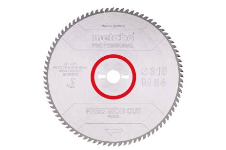 Sägeblatt "precision cut wood - professional", 315x30, Z84 WZ 10° (628058000) 