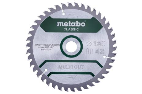 Sägeblatt "multi cut - classic", 160x20 Z42 FZ/TZ 5° (628277000)