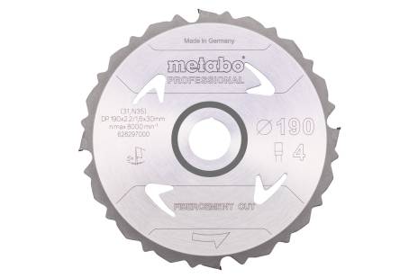 Sägeblatt "fibercement cut - professional", 190x30 Z4 PCD FZ 5° (628297000) 