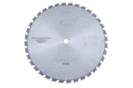 Sägeblatt "power cut wood - classic", 500x30 Z36 TZ 15° (628649000) 