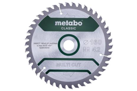 Sägeblatt "multi cut - classic", 160x20 Z42 FZ/TZ 5° /B (628658000) 