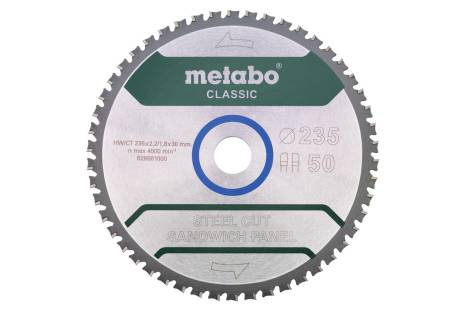 Sägeblatt "steel cut/sandwich panel - classic", 235x30 Z50 FZ/FA 4° (628681000) 