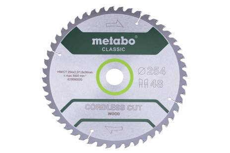 Sägeblatt "cordless cut wood - classic", 254x30 Z48 WZ 5° (628690000) 