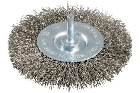 Rundbürste 75x0,3 mm/ 6 mm, Edelstahl, gewellt (630550000)