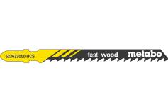 5 Stichsägeblätter "fast wood" 74/ 4,0 mm (623633000) 