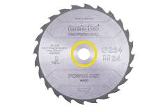 Sägeblatt "power cut wood - professional", 254x30, Z24 WZ 20° (628025000) 